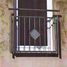 Geländer an einem Fenster